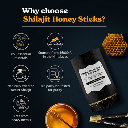 [🔥Last day for 75%OFF]Pure Himalayan Shilajit Sticks with Organic Honey, Saffron | Easy to Consume Shilajit| 30 Sticks for Energy Boost & Immune Support, 85+ Trace Minerals, 75%+ Fulvic Acid