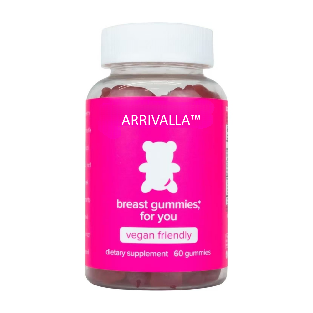 Arrivalla™ Top & Peach Support Combo Pack Gummies for Women | 9 Herbal Extracts Including Fenugreek, Maca & Fennel | Essential Vitamins | Berry Flavor | 2-Pack (120 Gummies)