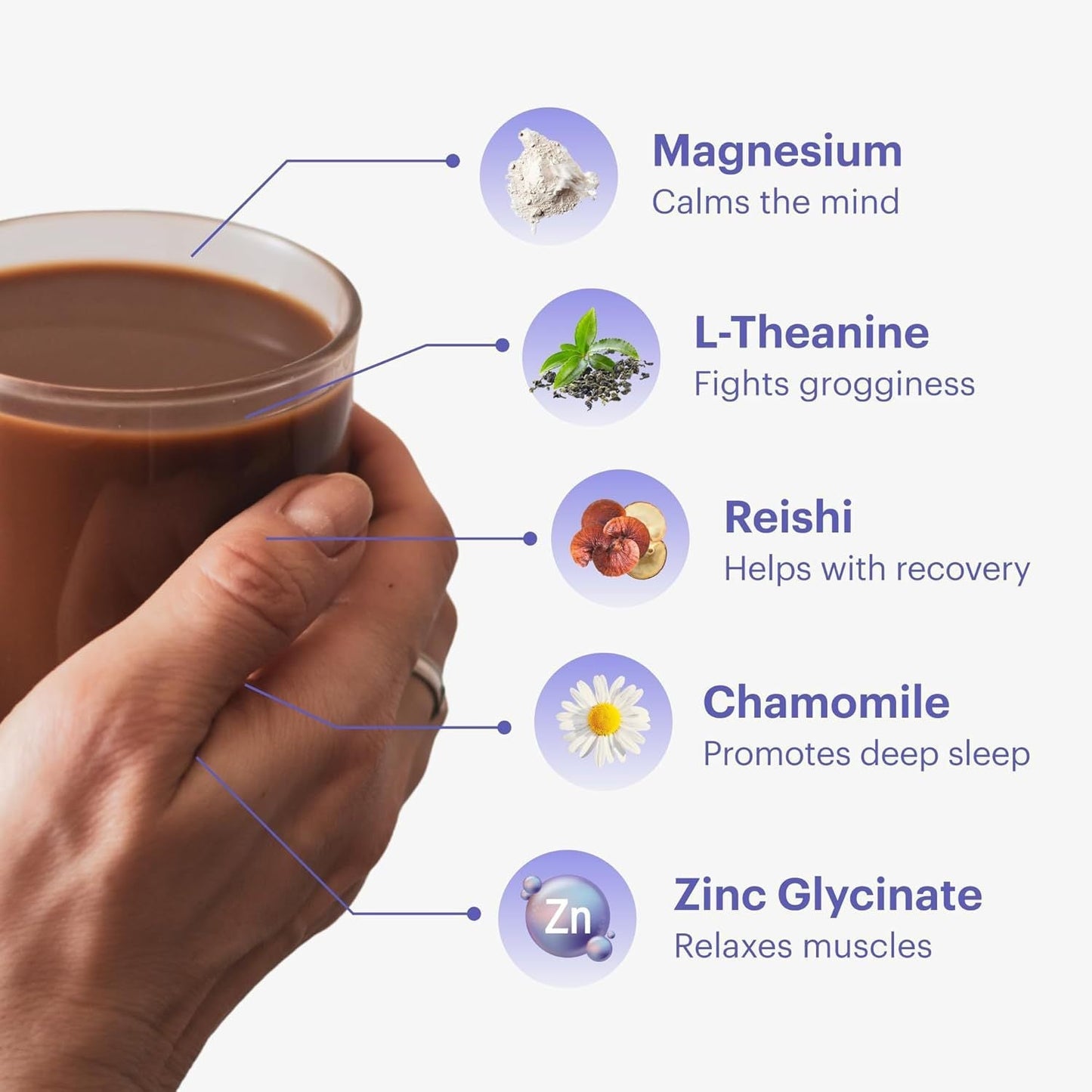 Magnesium Hot Cocoa – Natural Sleep Support, Melatonin-Free & Vegan